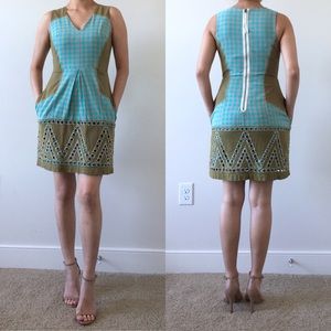 Anthropologie | Gingham Garden Party Dress